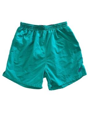 MV Sport Vintage Teal Green Men's Swim Trunks Excellent Condition Size Medium